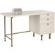 Celine 55 X 23.75 inch Cream Desk